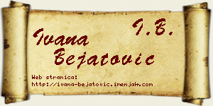 Ivana Bejatović vizit kartica